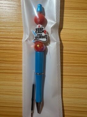 Keep Calm I'm a Nurse Blue Ballpoint Pen